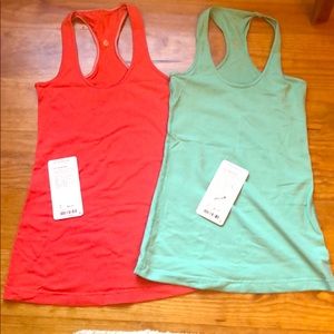 Lot of two Lululemon cool racerback tanks